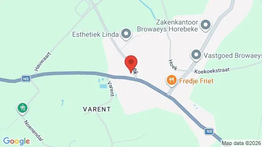 Apartments for rent i Horebeke - kort over placeringen