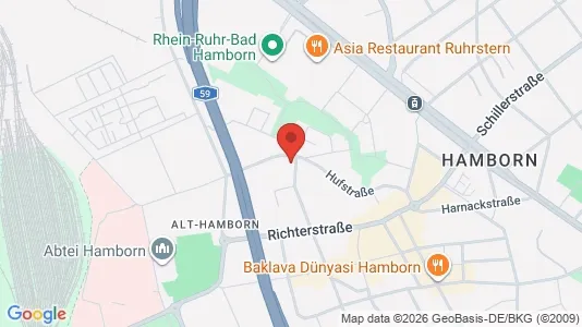 Apartments for rent i Duisburg - kort over placeringen