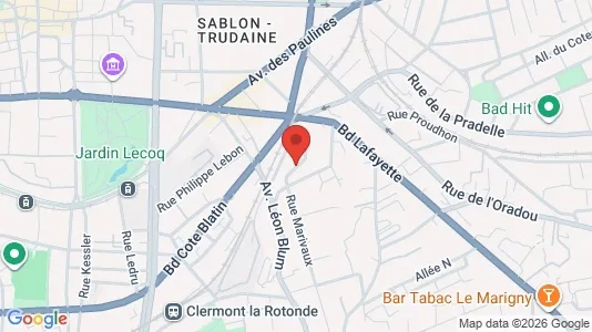 Apartments for rent in Clermont-Ferrand - Photo from Google Street View
