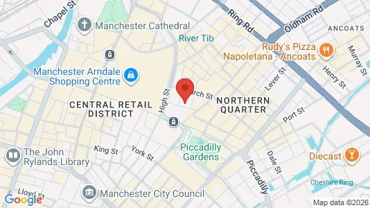 Apartments for rent i Manchester - Lancashire - kort over placeringen