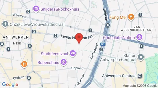 Apartments for rent i Stad Antwerp - kort over placeringen