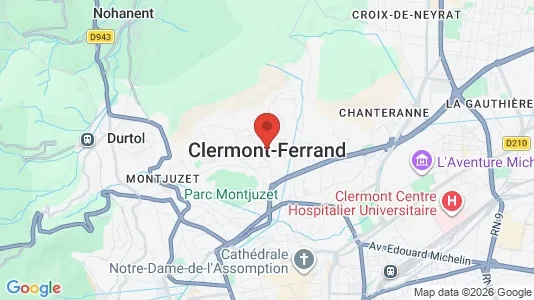 Apartments for rent i Clermont - kort over placeringen