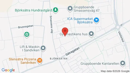 Apartments for rent i Sandviken - kort over placeringen