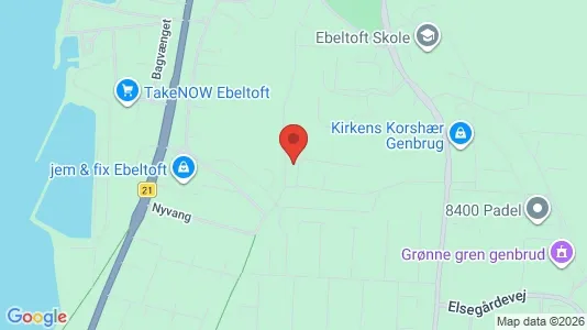 Apartments for rent i Ebeltoft - kort over placeringen