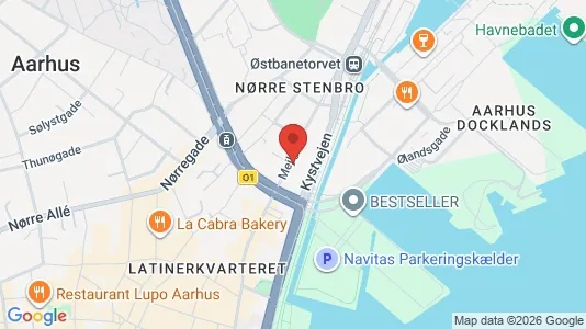 Apartments for rent i Aarhus C - kort over placeringen