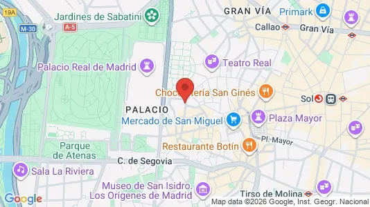 Apartments for rent i Madrid Centro - kort over placeringen