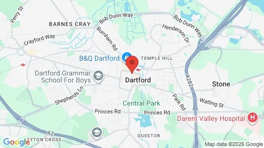 Apartments for rent i Dartford - Kent - kort over placeringen