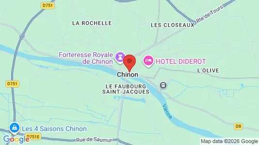 Apartments for rent in Chinon - Photo from Google Street View