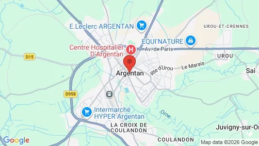 Apartments for rent i Argentan - kort over placeringen