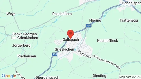 Apartments for rent i Gallspach - kort over placeringen