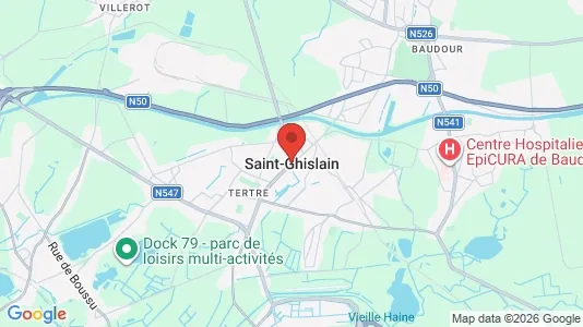 Apartments for rent i Saint-Ghislain - kort over placeringen