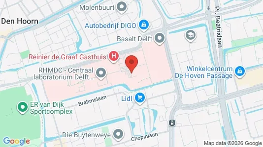 Apartments for rent i Delft - kort over placeringen