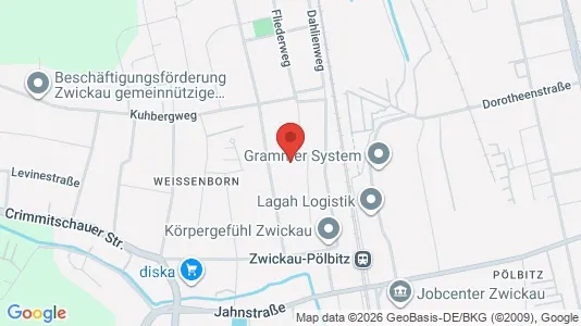 Apartments for rent in Zwickau - Photo from Google Street View