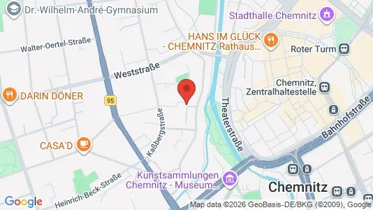 Apartments for rent in Chemnitz - Photo from Google Street View