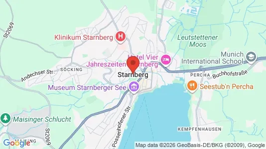 Apartments for rent i Starnberg - kort over placeringen