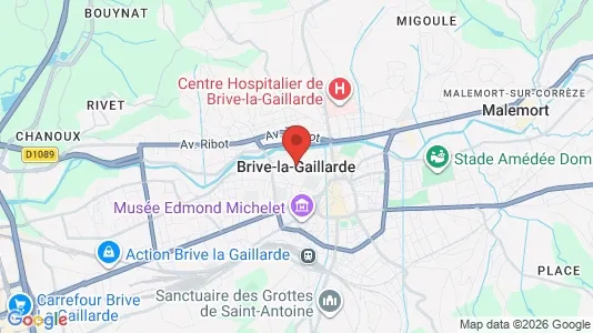 Apartments for rent in Brive-la-Gaillarde - Photo from Google Street View