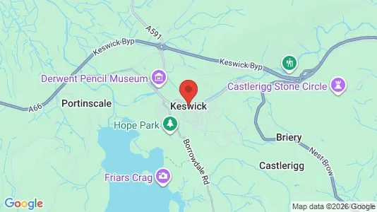 Apartments for rent i Keswick - Cumbria - kort over placeringen