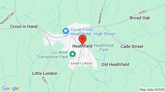 Apartments for rent i Heathfield - East Sussex - kort over placeringen