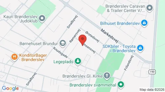 Apartments for rent i Brønderslev - kort over placeringen