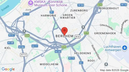 Apartments for rent i Antwerp Berchem - kort over placeringen