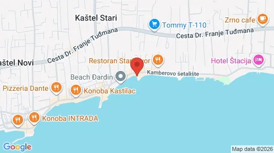 Apartments for rent i Kaštela - kort over placeringen
