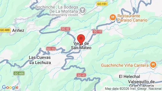 Apartments for rent i Vega de San Mateo - kort over placeringen