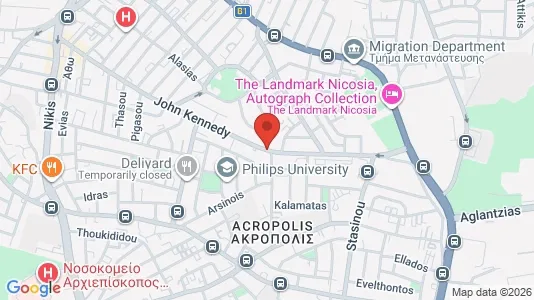 Apartments for rent i Nicosia Lefkosia - kort over placeringen