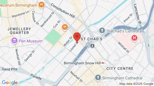 Apartments for rent i Birmingham - West Midlands - kort over placeringen