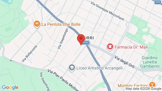 Apartments for rent i Bologna - kort over placeringen