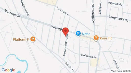 Apartments for rent i Horsens - kort over placeringen