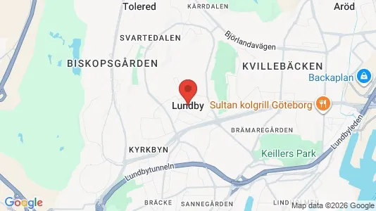 Houses for rent i Lundby - kort over placeringen