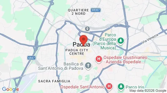 Rooms for rent i Padua - kort over placeringen