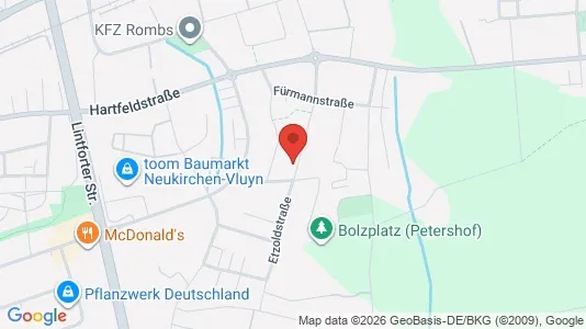 Apartments for rent i Wesel - kort over placeringen