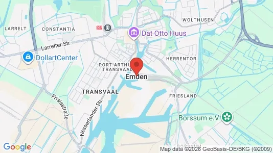 Apartments for rent i Emden - kort over placeringen