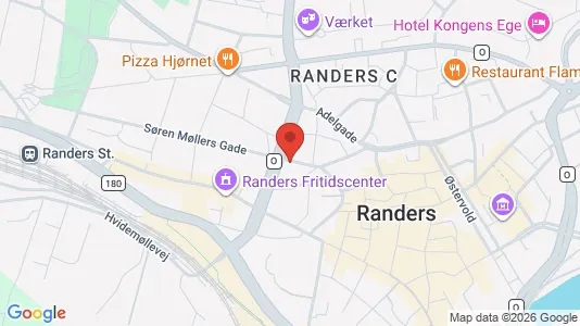 Apartments for rent i Randers C - kort over placeringen