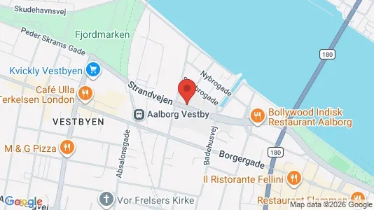Apartments for rent i Aalborg Center - kort over placeringen