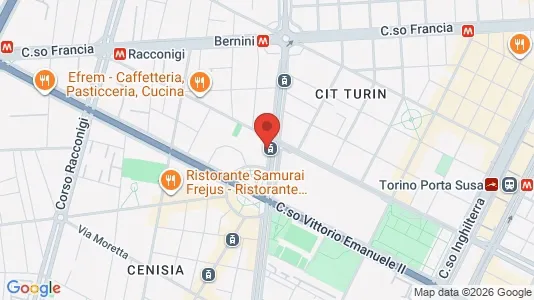 Apartments for rent i Turin - kort over placeringen