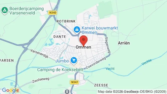 Apartments for rent i Ommen - kort over placeringen