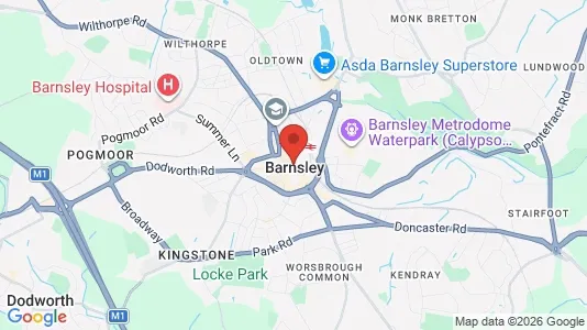Apartments for rent i Barnsley - South Yorkshire - kort over placeringen