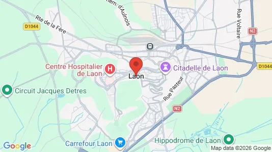 Houses for rent i Laon - kort over placeringen