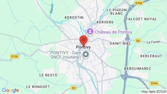 Houses for rent i Pontivy - kort over placeringen