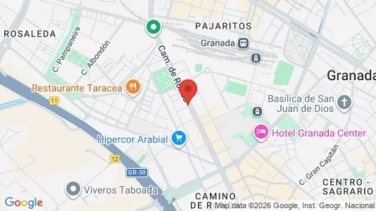 Rooms for rent i Granada - kort over placeringen