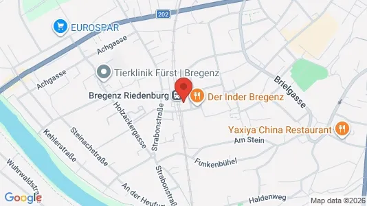 Apartments for rent i Bregenz - kort over placeringen