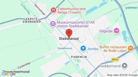 Apartments for rent i Stadskanaal - kort over placeringen