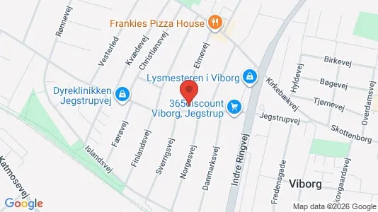 Apartments for rent i Viborg - kort over placeringen