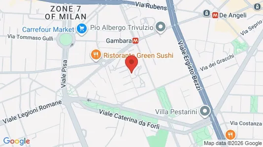 Rooms for rent i Milano Zona 6 - Barona, Lorenteggio - kort over placeringen