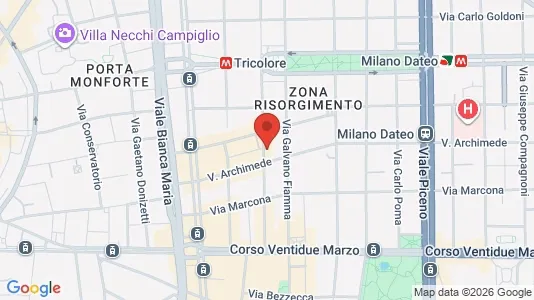Apartments for rent i Milano Zona 1 - Centro storico - kort over placeringen