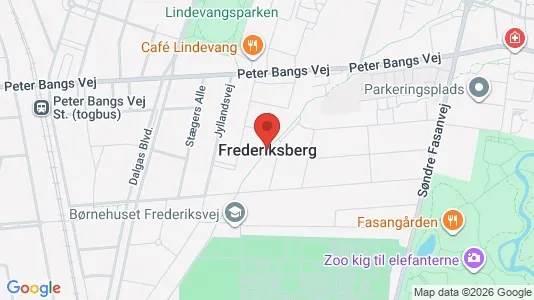 Rooms for rent i Frederiksberg - kort over placeringen