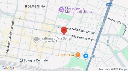 Rooms for rent i Bologna - kort over placeringen