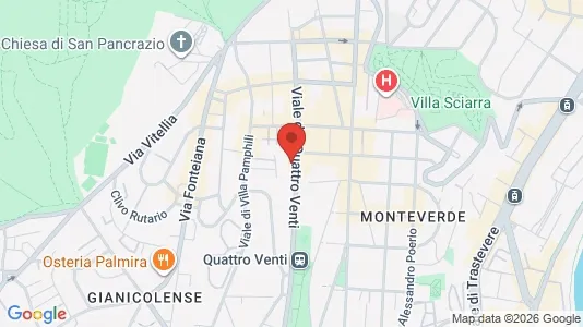 Apartments for rent i Roma Municipio XII – Monte Verde - kort over placeringen